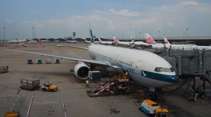 Cathay Pacific CX520 HKG-NRT New Regional Business Class